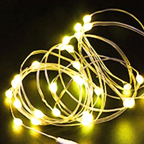 10/PCS 5M/3M LED Lantern Christmas Fairy Tale Lamp Lantern Cake Gift Box Creative Star String Light Battery Copper Wire Light