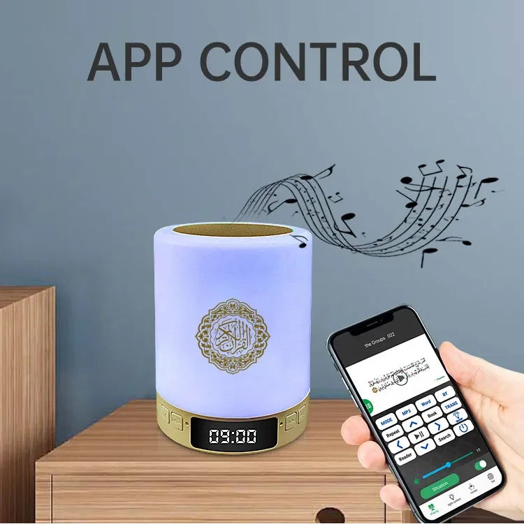 Koran Azan Islamischer Muslimischer Koran Arabischer Ramadan Kabelloser Bluetooth-Lautsprecher Tragbare Helle Nachtlampe Heilige Lampe Arabischer Islam Sound