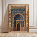 Islamic Architecture Floral Canvas Print Poster Middle Eastern Ramadan Muslim Art Prints Bedroom Wall Art Home Decor Poster