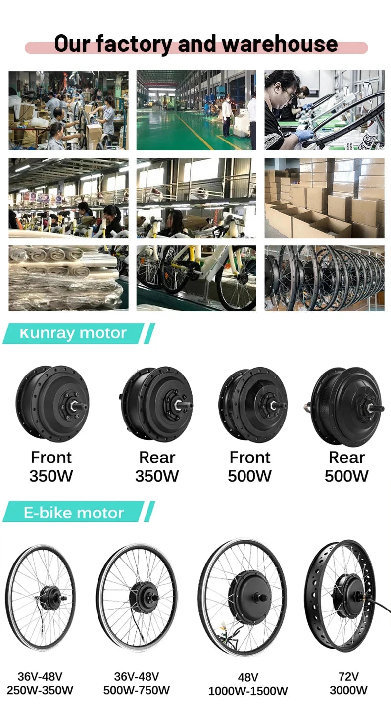 Ebike Conversion Kit 24V/36V/48V 250W Front Rear Brushless Gear Hub Wheel Motor 16-29inch 700C  for Electric Bicycle Kit