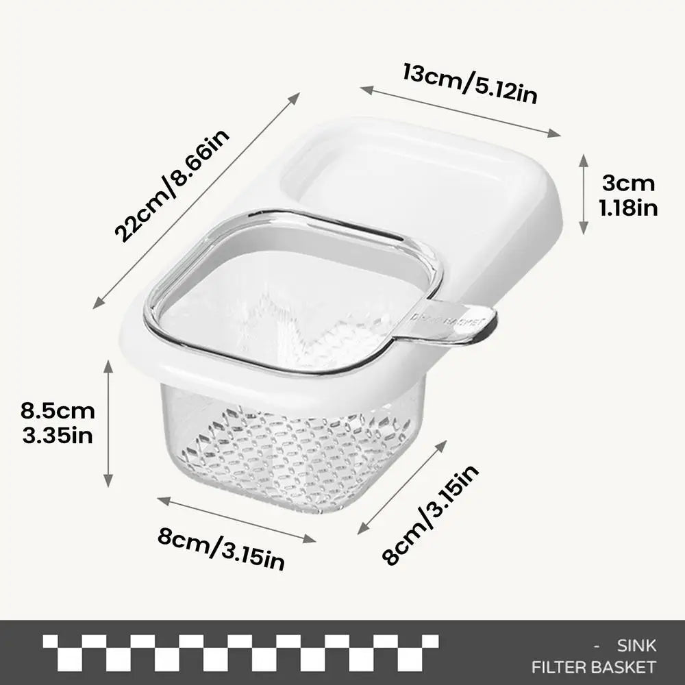 Kitchen Sink Drain Basket For Leftover Food Scraps Filter Basket Multifunctional Household Drain Rack Kitchen Drainage Filter