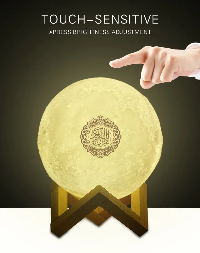 Islamic Arabic Night Light Muslim Bluetooth Speaker Quran Azan Clock Koran Portable Wireless Ramadan Bright Lamp Arab Islam Holy