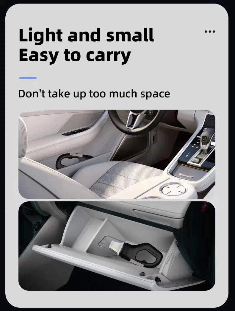 Auto-Multifunktionsstaubsauger, Handstaubsauger mit starker Saugkraft, wiederaufladbar, für Auto und Zuhause, kleiner kabelloser Staubsauger für Paare.
