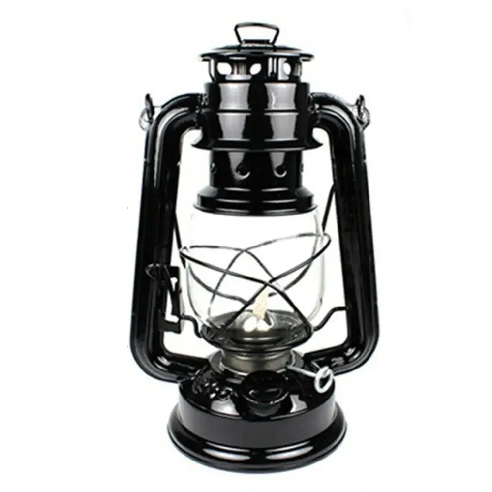 1PC Retro Lantern Home Table Decoration Lamp Outdoor Picnic Hand-Held Lights Metal Hurricane Oil for Dinner Decoration Lamps