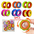 Rotating Fidget Ring Sensory Finger Spinner Anti-Anxiety Stress Relief Toys for Adults ADHD Autism Quiet Classroom Prizes Gifts