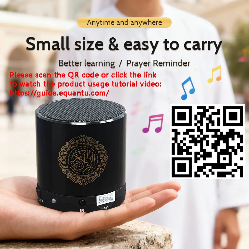 Islamic Arab Quran Mini Bluetooth Wireless Speaker Portable Muslim Azan Holy Ramadan FM Radio Music Sound Box Islam Koran Arabic