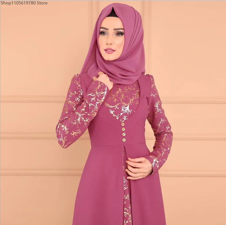 Muslim Abaya Turkey Islamic Arabic Hijab Dress Caftan Dubai Kaftan Moroccan Robe muslim Dress  islamic wear for women Plus size
