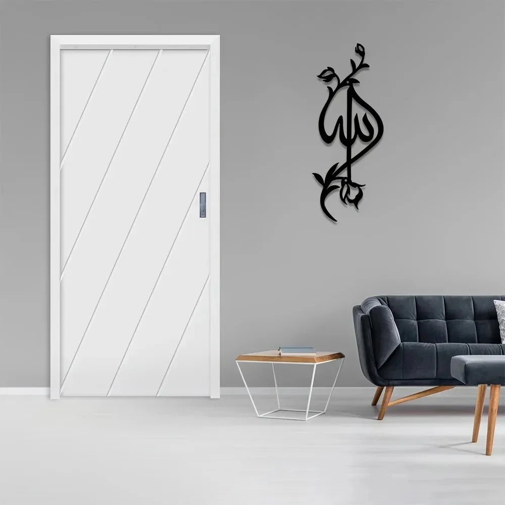 1pc Metall Allah islamische Rose Wand kunst, Ramadan Geschenk, Heim dekoration, islamisches Geschenk, muslimisches Geschenk, Eisen Kunst, Wand dekoration