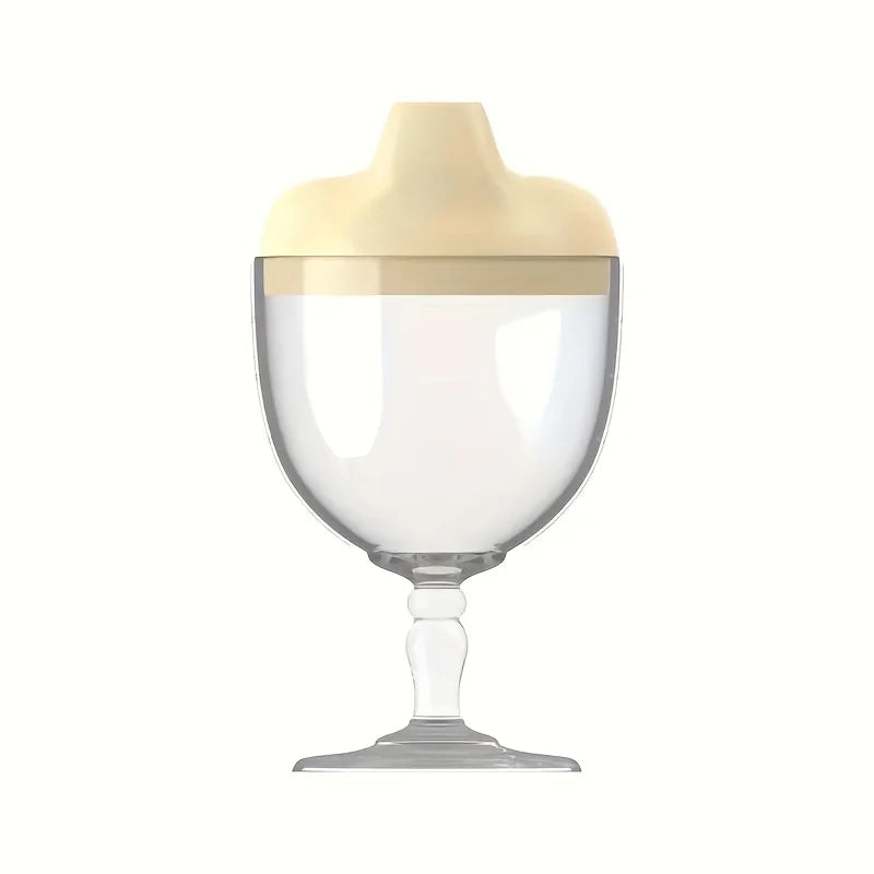 1pc Fun Party Cup for Kids,Cheerful Baby Wine Sippy Cup,Juice Milk Water Training Cup,Plastic Goblet Chalices for Birthday Party