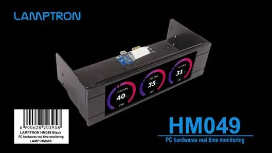 Lamptron HM049 Echtzeit-Überwachungshardware für PC - Systemüberwachungstool