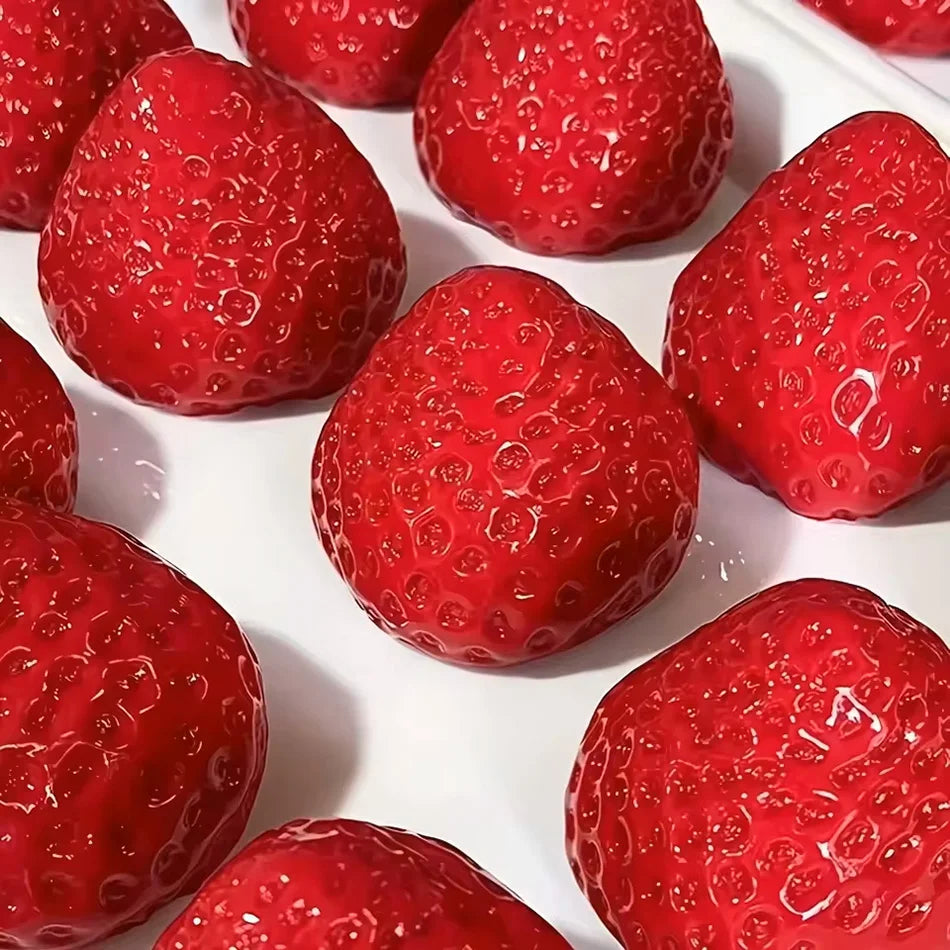 *Strawberry Taba Squishy Fidget Toy - Slow Rebound Stress Relief Toy for Kids, Adults, Office & Party Favors - Squeeze Gift