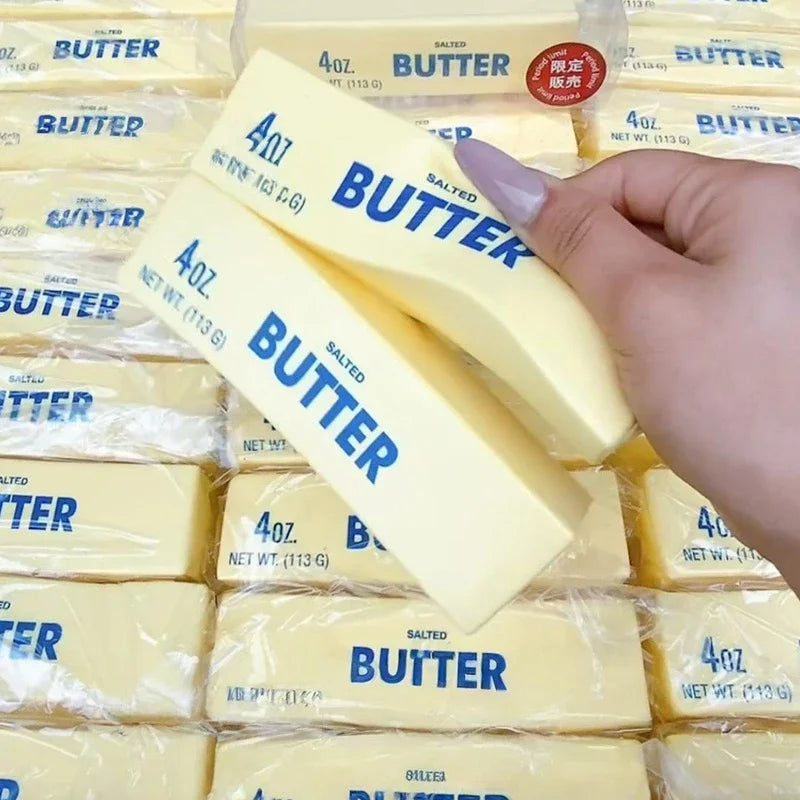 2026 New Butter Stick Fidget Toys Squishy Elastic Cheese Stick Funny Decompression Stress Anxiety Relief Game Squeeze Prank Toy