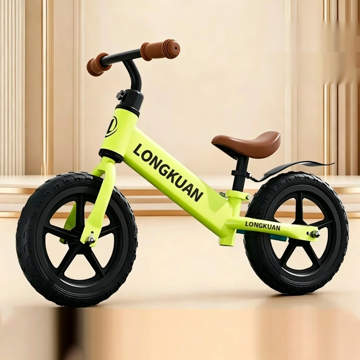 12 Inches Balance Bike High Carbon Steel Frame Adjustable Handlebar Adjustable Seat Two Wheeled Gliding Push Bike Outdoor Riding