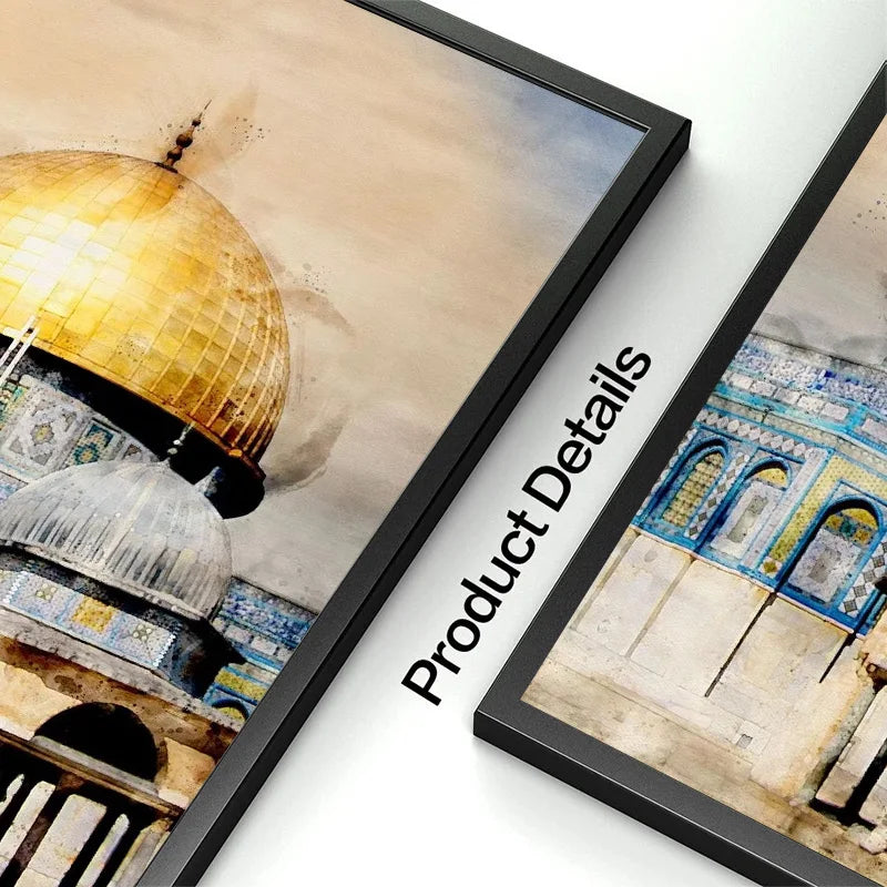 Islamic Masjid Mosque Allah Mecca Medina Kaaba Sacred Place Posters Canvas Painting Print Wall Art Pictures Living Room Decor