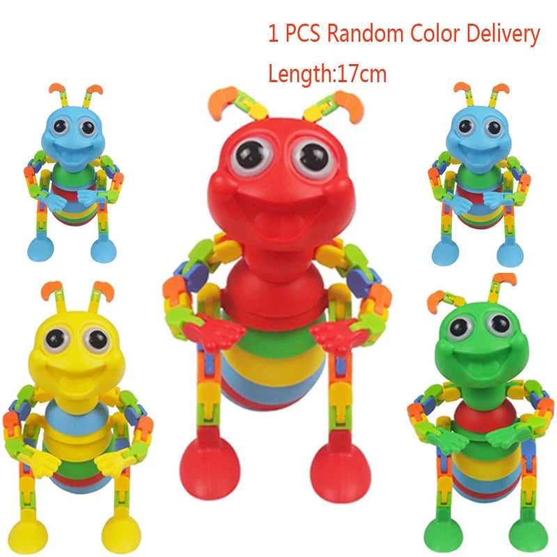 2025 New Fidget Slug Toy for children  3D Colorful Sensory Slug Relieves Fun Decompression Toy Creative Twist Fox/Ant/Fidget Toy