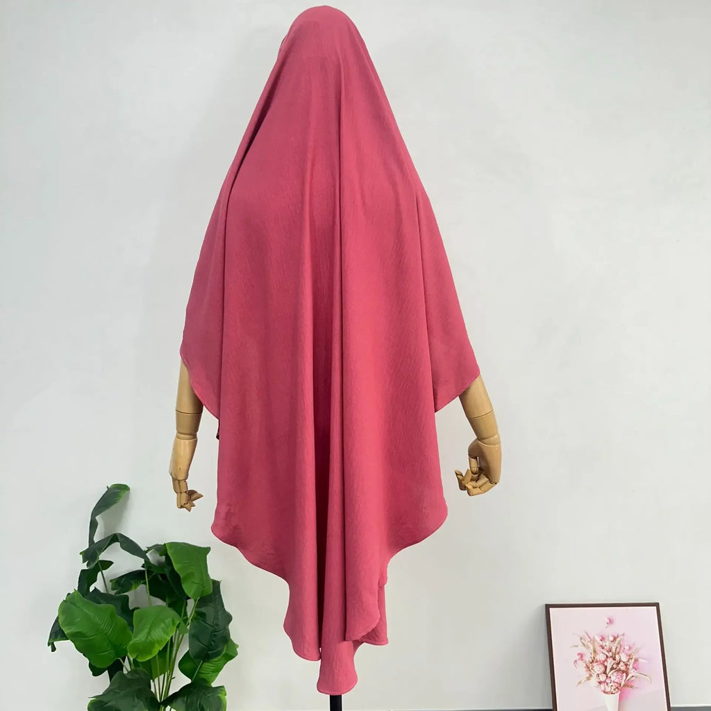 Eid Muslim Khimar Women Hijab Islamic Dubai Scarves Turban Arab Headdress Ramadan Morocco 2025 Praying Long Hijabs Headscarf