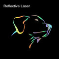 14x12cm Labrador Auto reflektierende Aufkleber Auto Vinyl Film niedlichen Hund Aufkleber für Fahrzeug fenster Motorrad Laptop Auto Zubehör