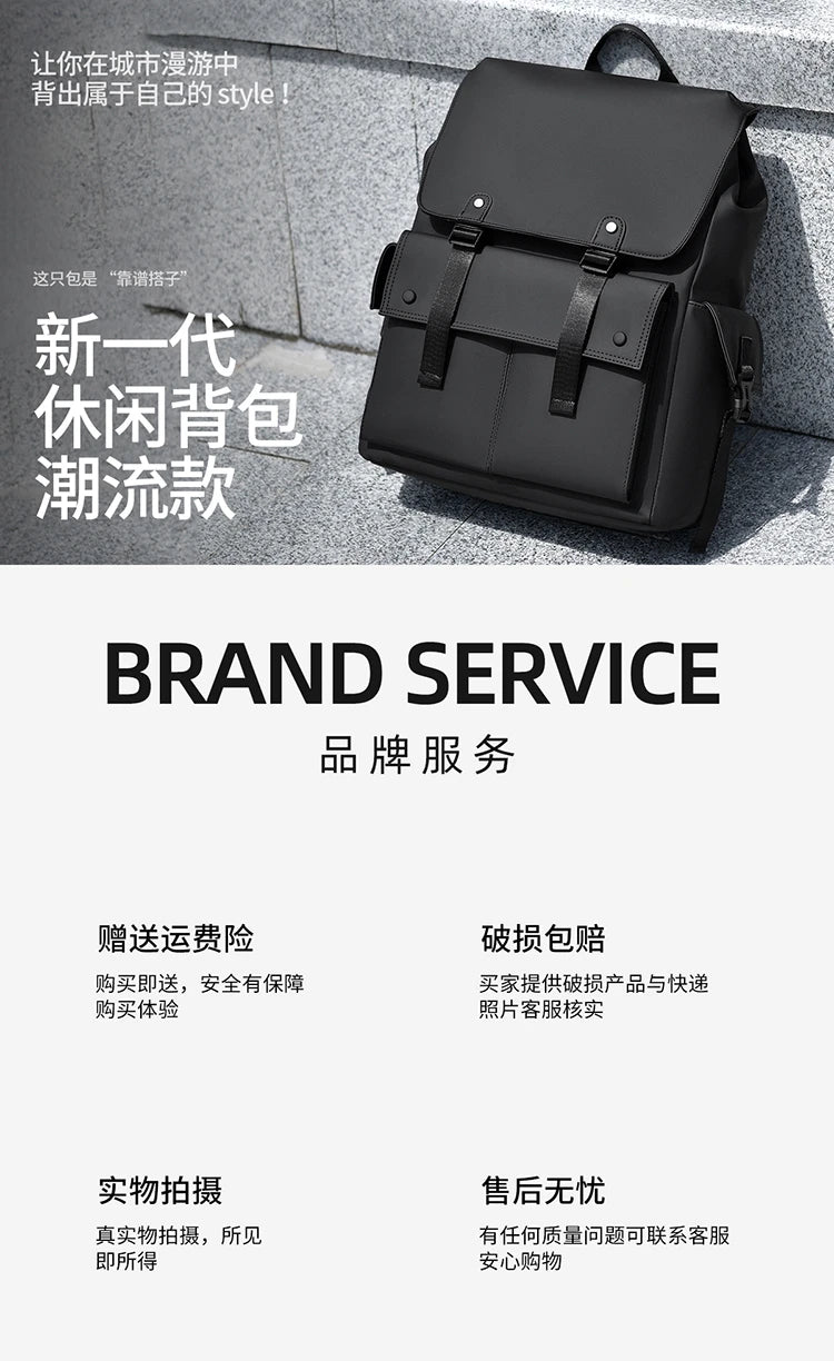 Leichter 15,6-Zoll-Laptop-Rucksack, wasserdicht, multifunktional, Reise-, Wander-, Schulrucksack, Mochila für Herren, Business, mit mehreren Taschen