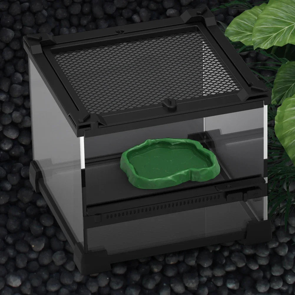 Crawler Pet Feeder Basin Reptiles Amphibians Drinking Feeder Turtle Tortoise Scorpion Lizard Crab Bowl Small Pet Supplies