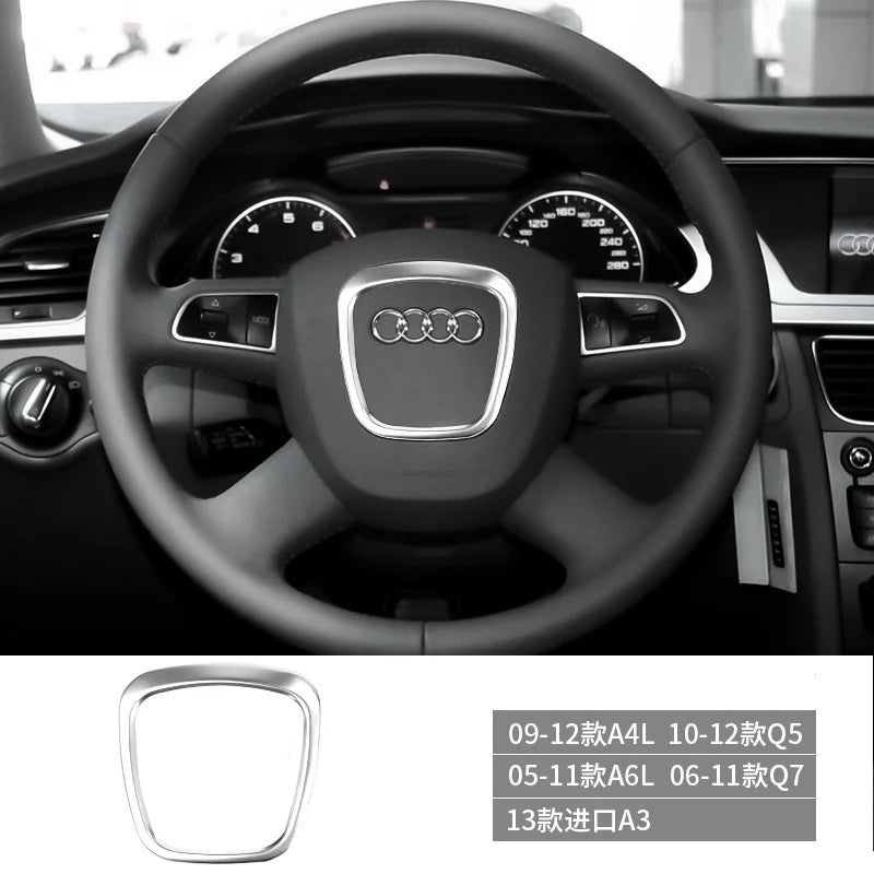 Auto Lenkrad Rahmen Dekorative Hülse Ersatzteile Für Audi A3 8P S3 A4 B6 B7 B8 A5 A6 C6 Q7 Q5 2003-2013 Auto Teile