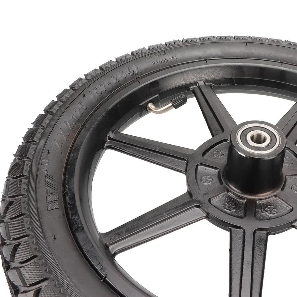 Motorcycle 14 Inch Front Wheel 14x2.125 Tyre With 140MM Brake Disc For Electric Scooter E-bike Folding Bicycles Accessories