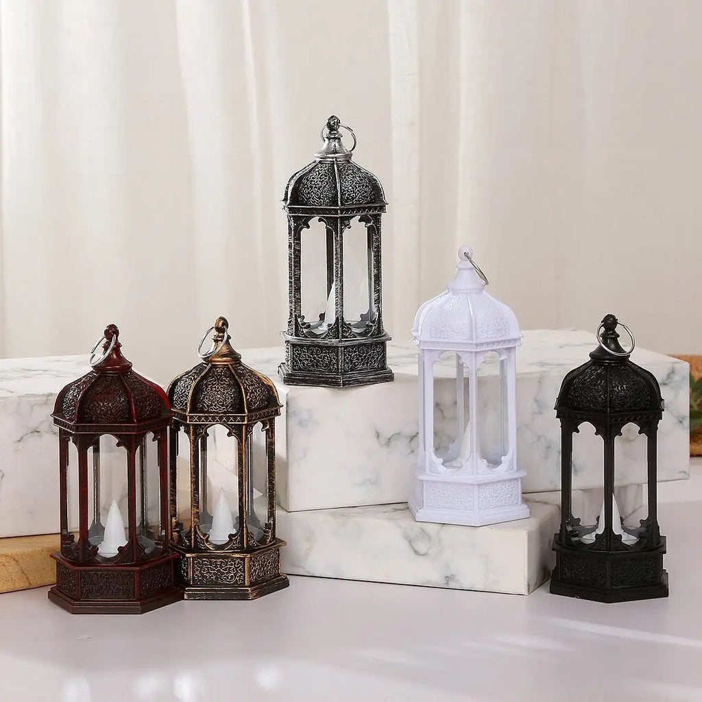 Battery Powered Led Candle Lantern For Decoration Operated Lanterns Hanging Indoor Portable Table Light With Night Mini Handheld