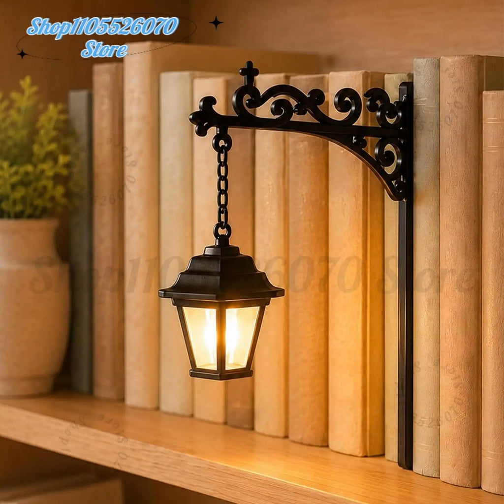 2026 Library Lantern-Decorative Bookshelf Lighting, Warm LED Nightlight, Miniature Shelf Light, Home Desk Hanging Ornament