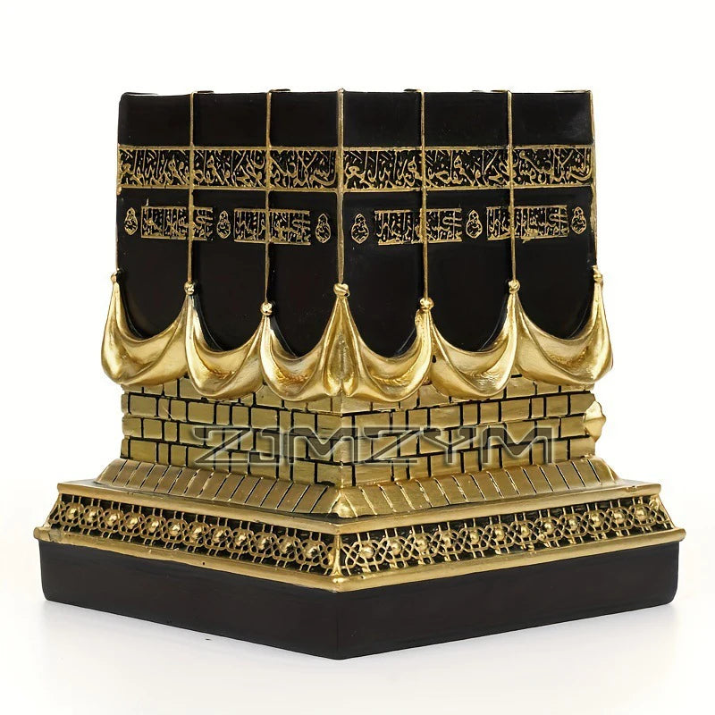 Kaaba Replica Model Islamic Muslim Turkish Ramadan Eid Islamic Gifts Home Decorations Imitation Metal Decoration