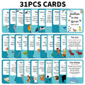 31pcs Islamic Animal Flashcards For Discover Quran Creatures,Arabic Language Learning Materials,For Ramadan Gift,Muslim Learning