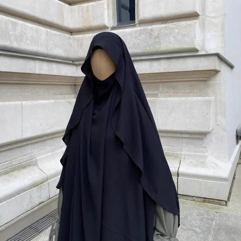 Eid Muslim Khimar Women Hijab Islamic Dubai Scarves Turban Arab Headdress Ramadan Morocco 2025 Praying Long Hijabs Headscarf