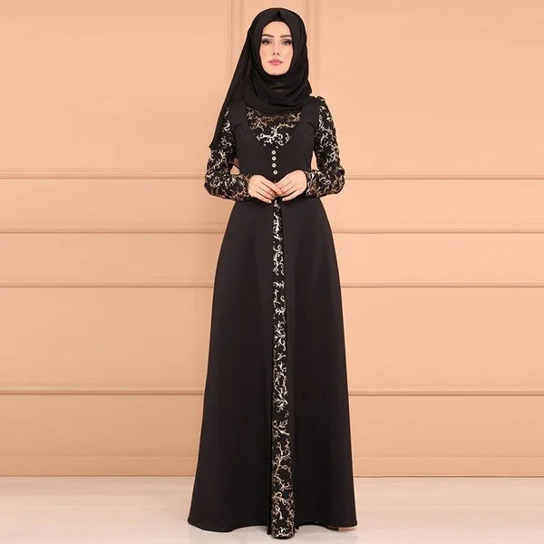 Muslim Abaya Turkey Islamic Arabic Hijab Dress Caftan Dubai Kaftan Moroccan Robe muslim Dress  islamic wear for women Plus size