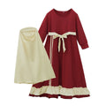Muslim Ramadan 2Pcs Islamic Girls Modest Prayer Gown Long Sleeve Dress Hijab Arabic Kids Abayas Dubai Kaftan Robe with Headscarf