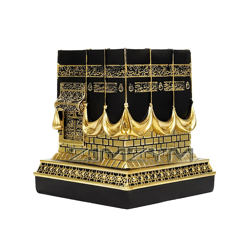 Kaaba Replica Model Islamic Muslim Turkish Ramadan Eid Islamic Gifts Home Decorations Imitation Metal Decoration
