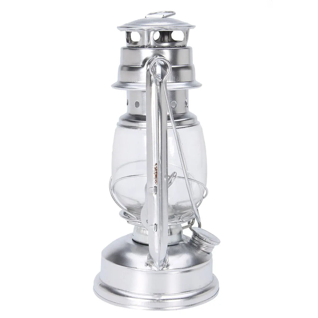 1Pc Retro Lantern Home Table Decoration Lamp Outdoor Picnic Hand-Held Lights Metal Hurricane Oil for Dinner Decoration Lamps