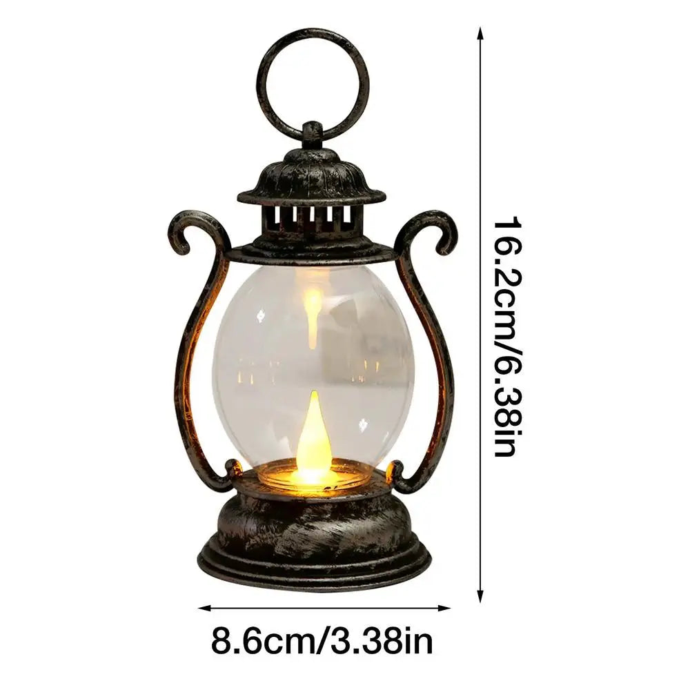 Led Retro Glowing Pony Lantern 2025 Christmas Halloween Simulation Cande Light Lamp Party Supplies Home Decorations