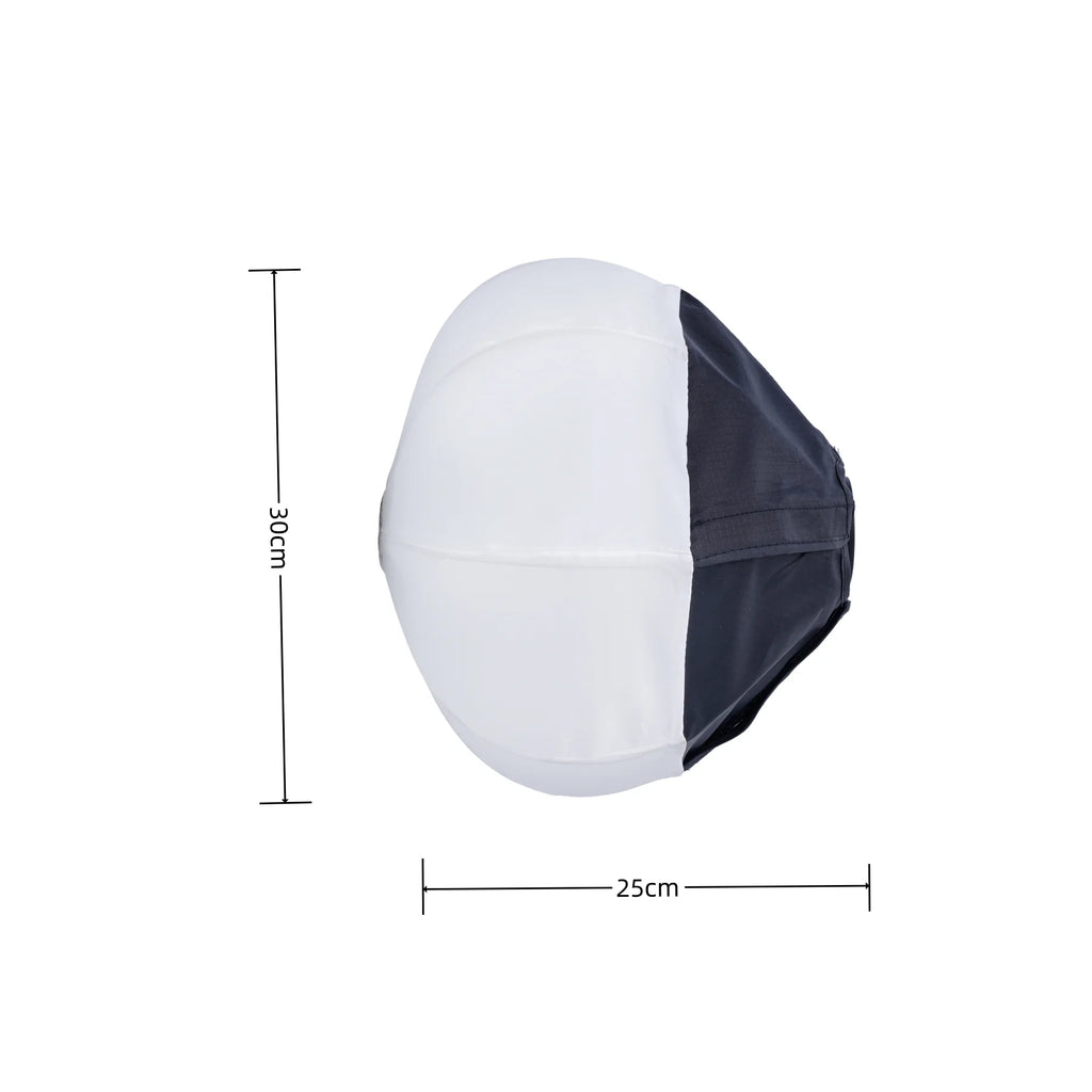 30cm Lantern Softbox with Mini Bowens Mount Quick Release Ball Diffuser Light Modifier for Mini Outdoor COB lamp