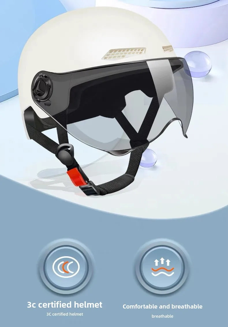 2025 E-Bike Motorcycle Half Helmet - Universal for Men Women