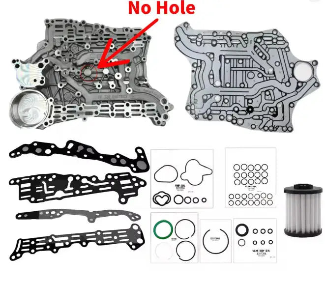 0DD DQ400 DQ400E Automatikgetriebe Ventilkörperplatte Filter Dichtungen O-Ringe Reparatur- und Überholungskit für Hybrid VW Arteon Passat AUDI