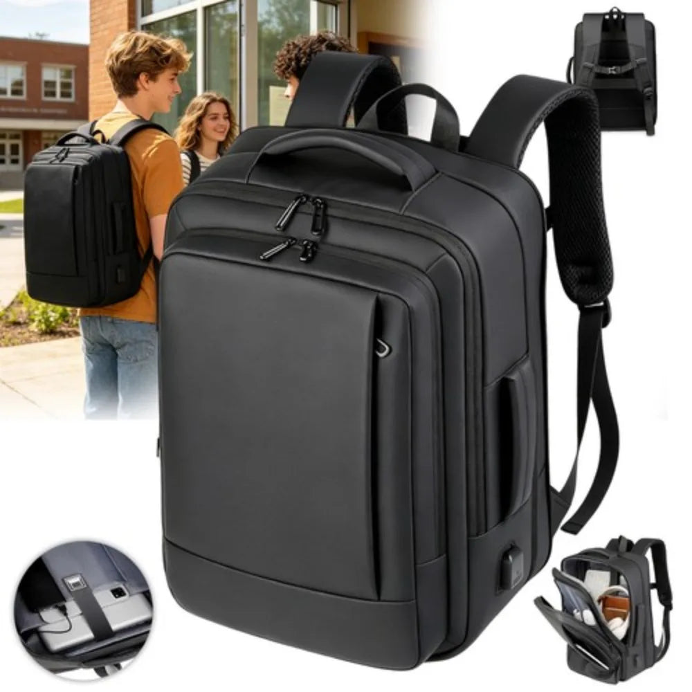 Unisex-Laptop-Rucksack mit großem Fassungsvermögen, stilvolle, multifunktionale Computertasche für Herren, ideal als Rucksack für Studenten, geeignet für die Schule, den täglichen Arbeitsweg und Geschäftsreisen.
