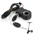 12V-72V Ebike Key Ignition 2 Wires Ignition Lock Key Switch with 2 Key for Super 73 for Ridstar Q20 Electric E-Scooter Universal