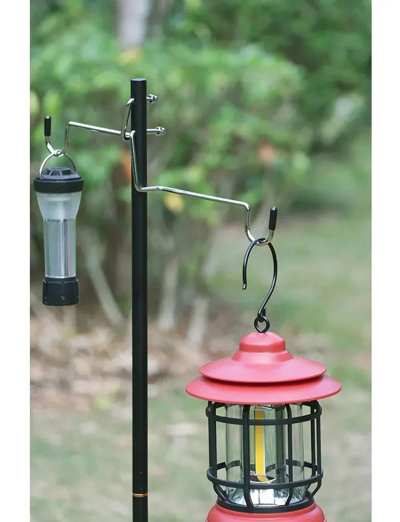 TARKA Lantern Stand Wild Detachable Lightweight Light Rack Holder Outdoor Grounding Style Camping Portable Lamp Stand for Picnic