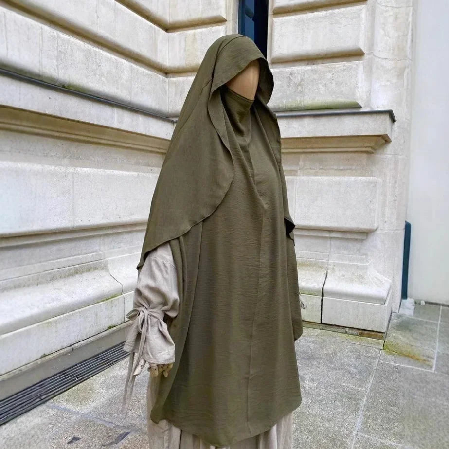 Eid Muslim Khimar Women Hijab Islamic Dubai Scarves Turban Arab Headdress Ramadan Morocco 2025 Praying Long Hijabs Headscarf