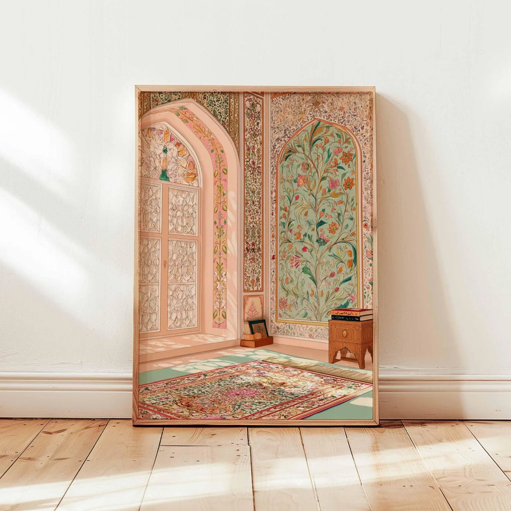 Islamic Mosque Architecture Canvas Print Poster Middle Eastern Ramadan Muslim Art Prints Bedroom Wall Art Home Decor Poster