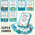 31pcs Islamic Quran Animal Cards,Beautiful Illustrated Educational Prophets Story,Arabic Language Learning Material,Ramadan Gift