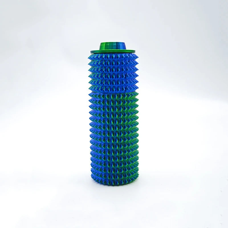 Sensory Roller Fidget Toy Clicker Tactile Spikes for Anxiety Stress Relief Pain Stimming Autism Over Stimulation with Lanyard