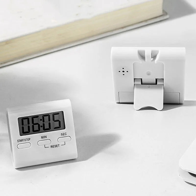 Digital Kitchen Timer Cooking Timer LCD Digital Manual Countdown Timer Mechanical Digital Kitchen Timer Magnetic Kitchen Gadget