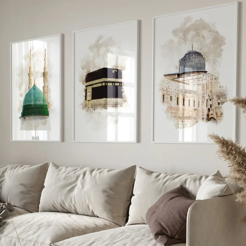 Islamic Architecture Posters, Wall Art Prints, Living Room Decorative Paintings - Posters for Mosques and Prophets
