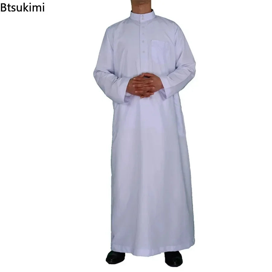 Islamische Kleidung Männer Länge Langarm Lose Muslimische Männer Saudi-Arabien Pakistan Kurta Muslimische Kostüme Muslimischen Kleid Kaftan Thobe