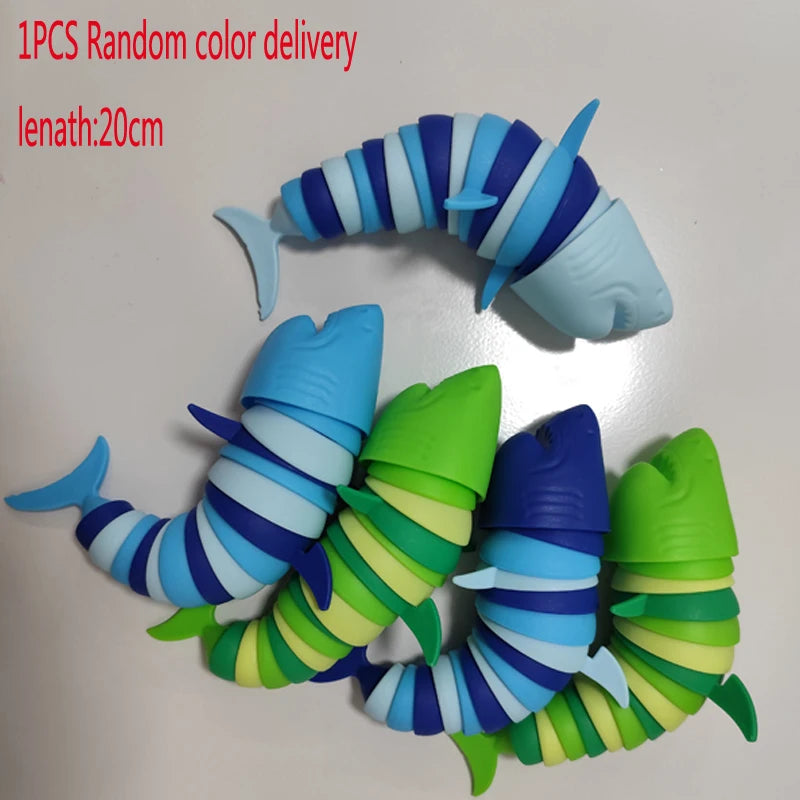 2025 New Fidget Slug Toy for children  3D Colorful Sensory Slug Relieves Fun Decompression Toy Creative Twist Fox/Ant/Fidget Toy