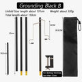 TARKA Lantern Stand Wild Detachable Lightweight Light Rack Holder Outdoor Grounding Style Camping Portable Lamp Stand for Picnic